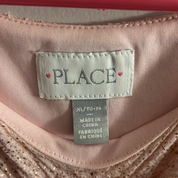 ✨ Gorgeous Girl’s Golden & Pink Dress,HolidayDress – Size 14, Mint Condition! ✨ - Picture 2 of 4